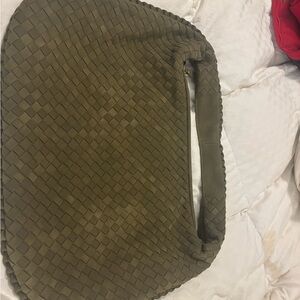 Chic Olive Woven Tote
